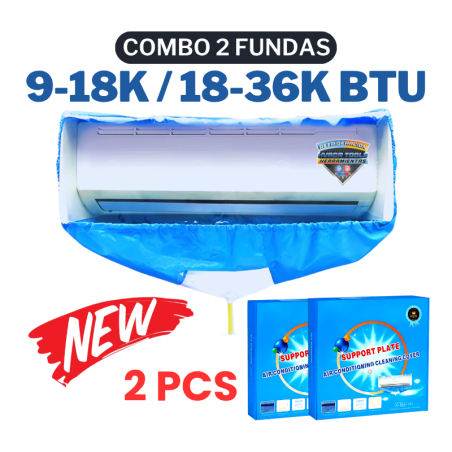 COMBO 2 FUNDAS DE MANTENIMIENTO 9-18K & 18-36K BTU
