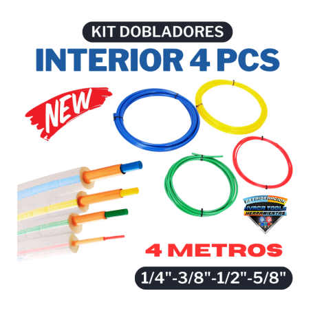 KIT DOBLADORES 4 PCS 4 MTRS 1/4"-3/8"-1/2"-5/8"
