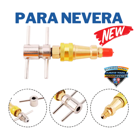 CONECTOR CON ACOPLE RAPIDO DE 1/4"-3/16"