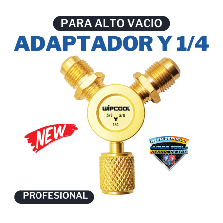 ADAPTADOR Y DE 1/4" x 2 SALIDAS DE 3/8" WIPCOOL MYF-1
