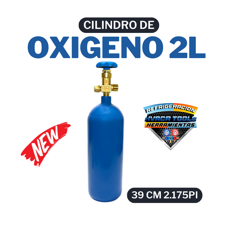 CILINDRO DE OXIGENO 2 LTRS / 39 CM