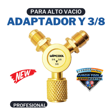 ADAPTADOR Y DE 3/8" x 2 SALIDAS DE 3/8" WIPCOOL MYF-2