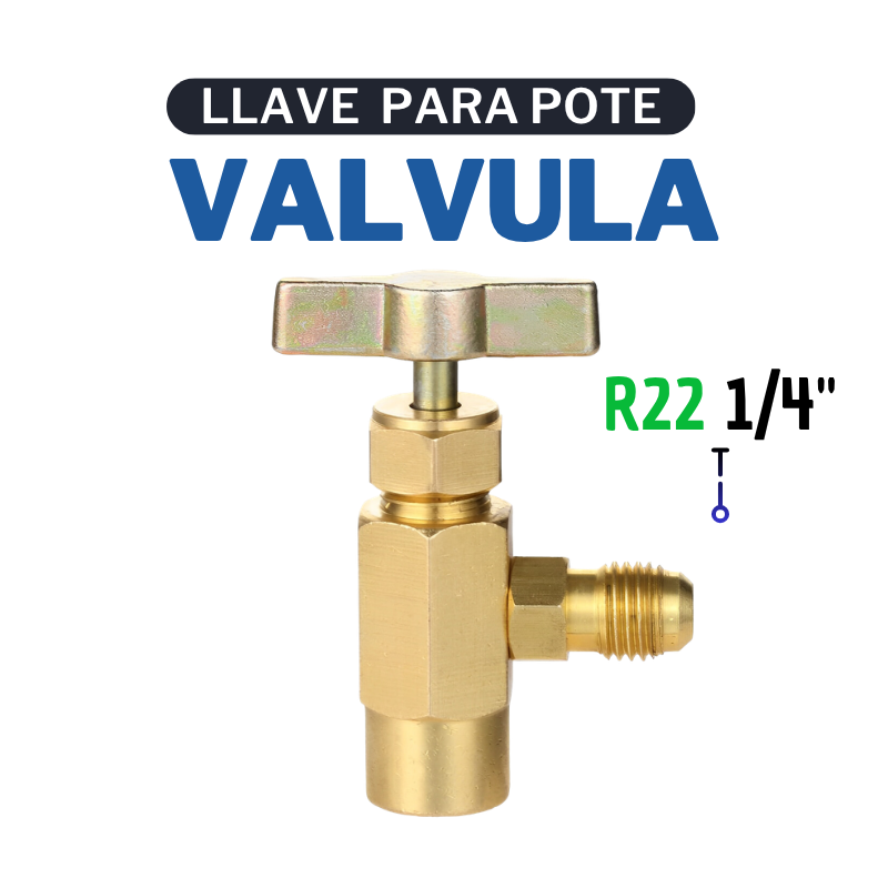 VALVULA PARA POTE CON LLAVE