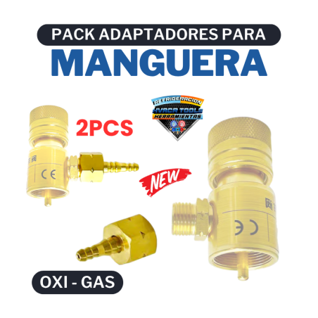 PACK ADAPTADORES PARA MANGUERA 2PCS
