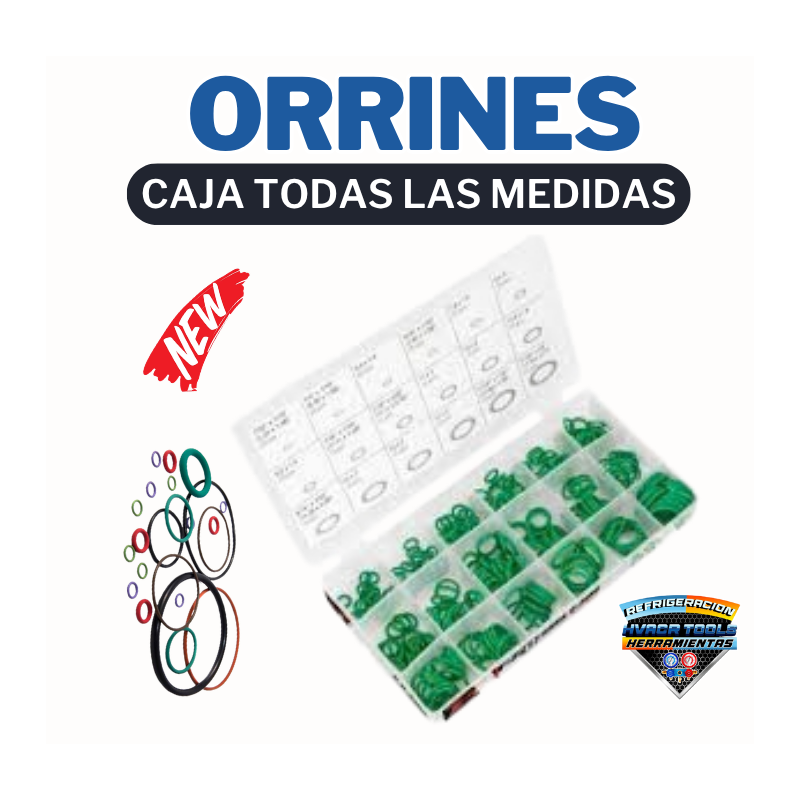 CAJA DE O-RING VERDE 270 PCS