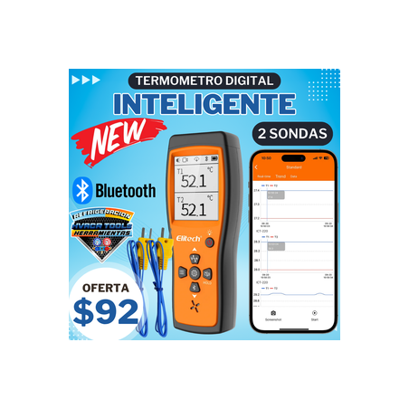 TERMOMETRO INTELIGENTE 2 SONDAS ELITECH ICT-220
