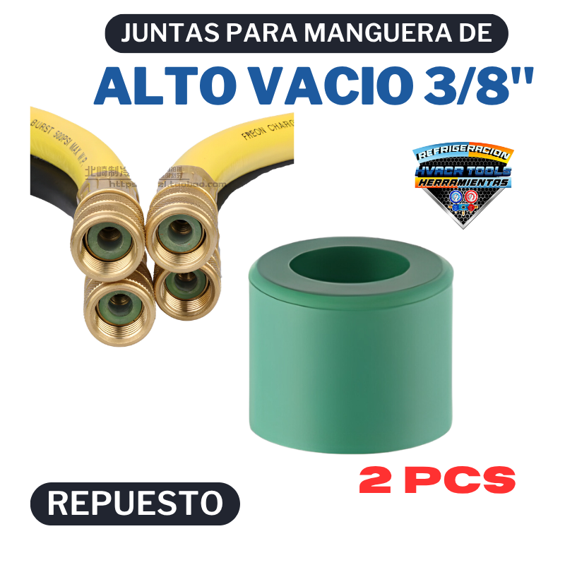 PACK 2 JUNTAS DE 3/8" PARA MANGUERA DE ALTO VACIO VACIO