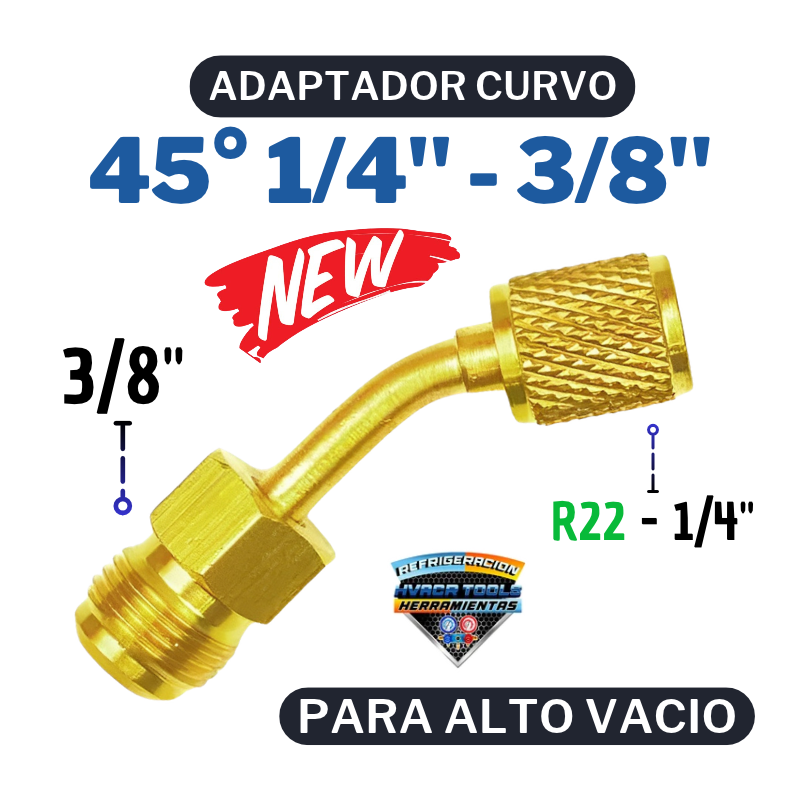 ADAPTADOR CURVO 1/4"-3/8"