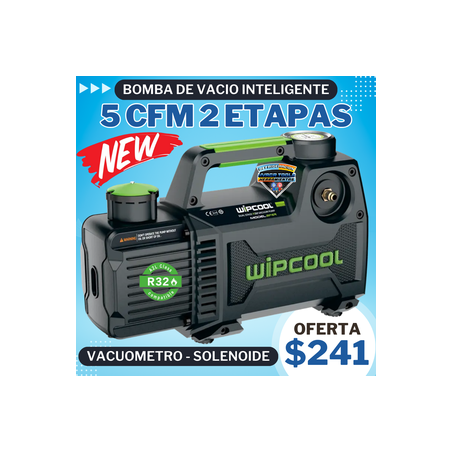 BOMBA DE VACIO 2 ETAPAS 5 CFM  WIPCOOL 2F2R