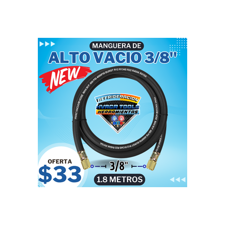 MANGUERA DE ALTO VACIO 3/8 1.8M