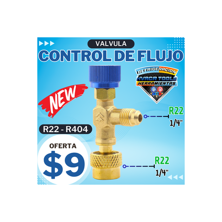 VALVULA CONTROL DE FLUJO R22 HS-1222