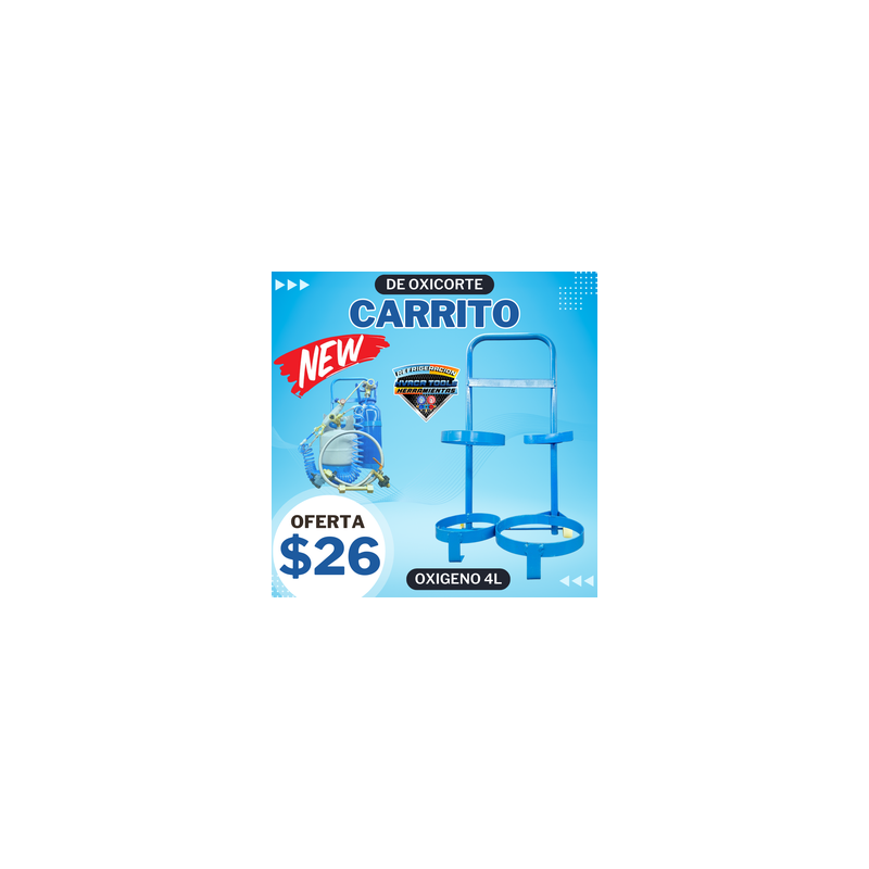 CARRITO DE OXICORTE AZUL POLYTO 4L