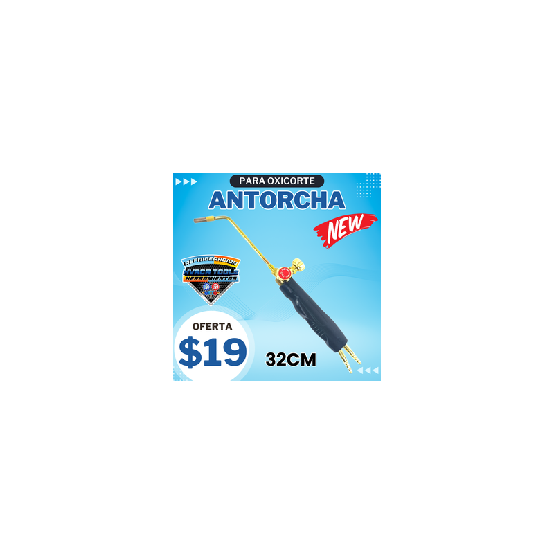 ANTORCHA NEGRA PARA OXICORTE 32CM POLYTO