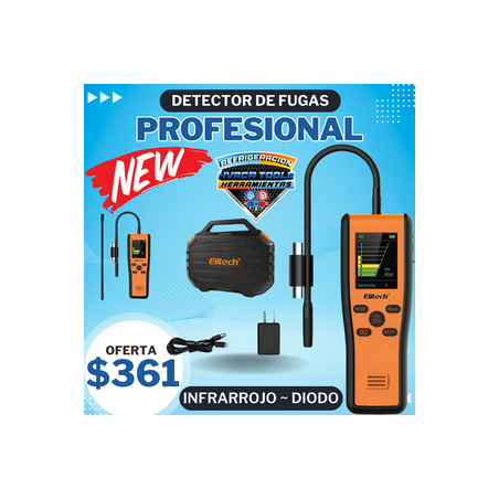 DETECTOR DE FUGA PROFESIONAL ELITECH IR-200