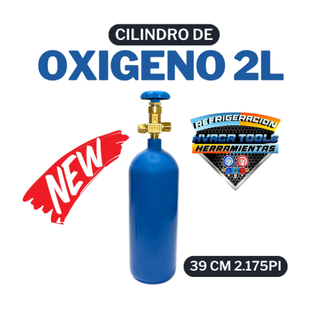CILINDRO DE OXIGENO 2 LTRS / 39 CM
