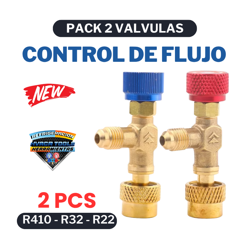 KIT 2 VALVULAS CONTROL DE FLUJO R22 Y R410 R32 MULINYU