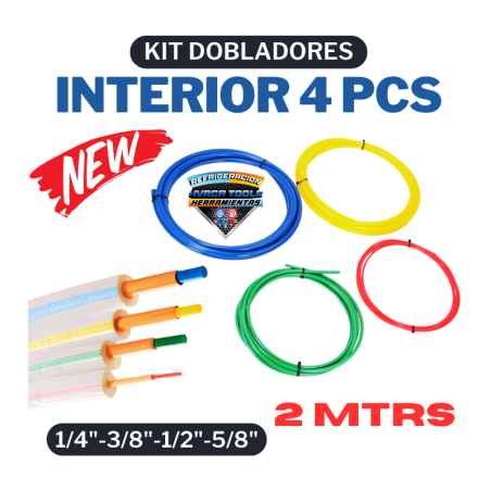 KIT DOBLADORES 4 PCS 2 MTRS 1/4"-3/8"-1/2"-5/8"