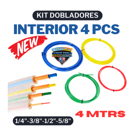 KIT DOBLADORES 4 PCS 4 MTRS 1/4"-3/8"-1/2"-5/8"