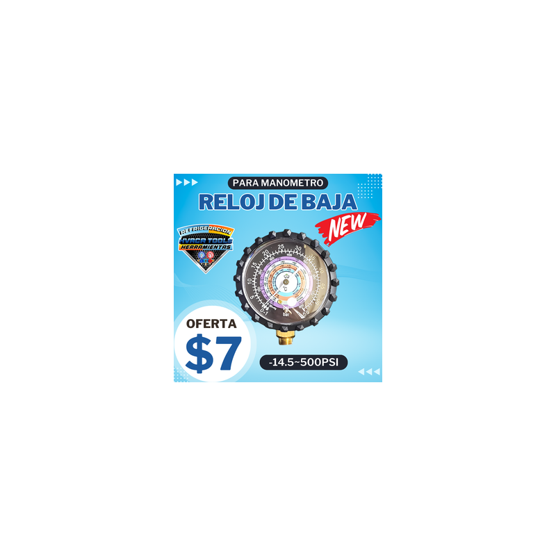 RELOJ DE BAJA PARA MANOMETRO XWM