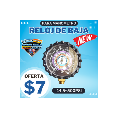 RELOJ DE BAJA PARA MANOMETRO XWM