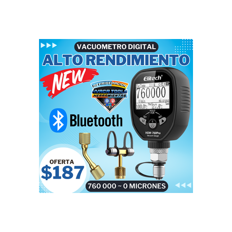 VACUOMETRO DIGITAL ALTO RENDIMIENTO VGW-760Pro