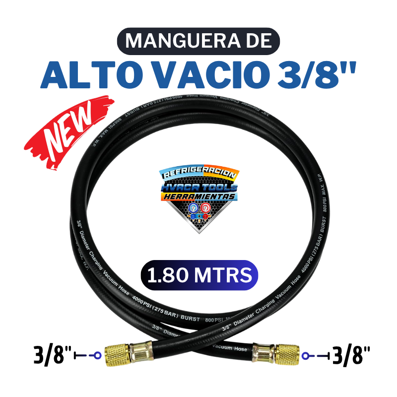 MANGUERA DE ALTO VACIO 3/8" 1.80 MTRS